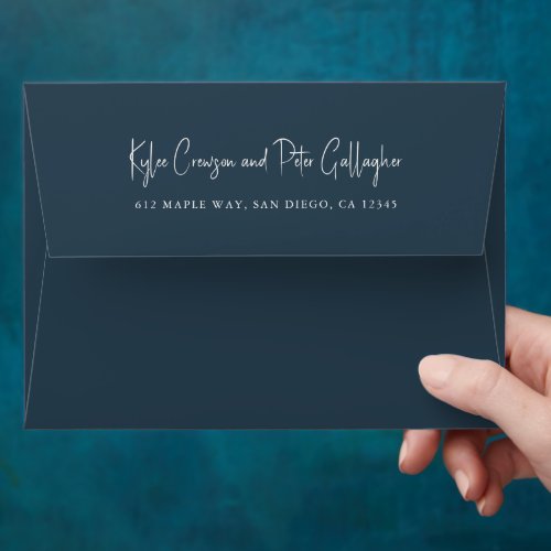 Kylee Gray Traditional Elegant Wedding Envelope