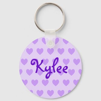 Kylee In Purple Keychain by purplestuff at Zazzle