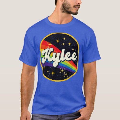 Kylee Rainbow In Space Vintage GrungeStyle T_Shirt