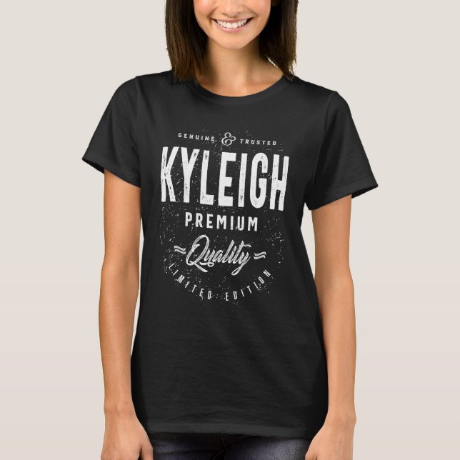 Kyleigh Personalized Name Birthday Gift T-Shirt (Front)
