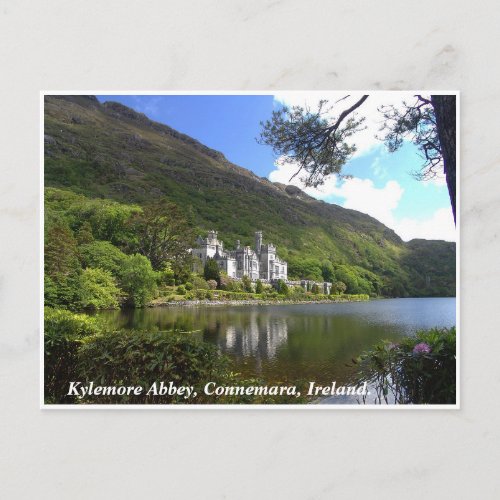 Kylemore Abbey Connemara scenery Co Galway Postcard