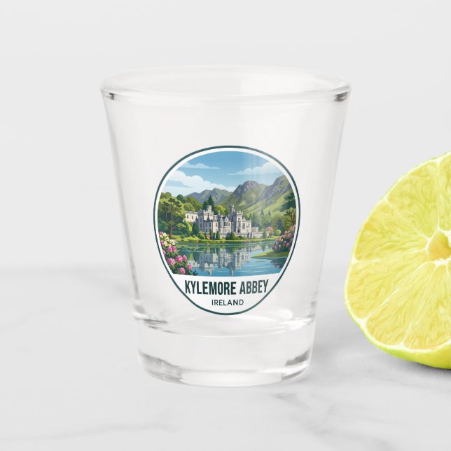 Kylemore Abbey Ireland Shot Glass (Front)