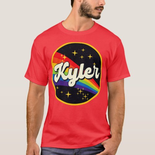 Kyler Rainbow In Space Vintage Style T_Shirt