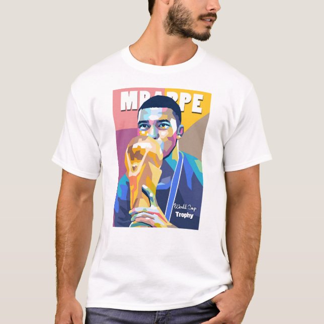 Kylian Mbappe in WPAP  T-Shirt (Front)