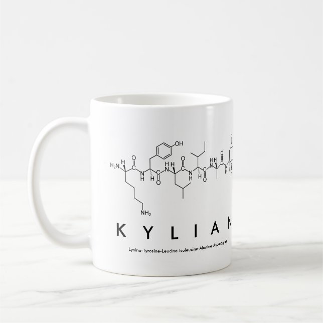 Kylian peptide name mug (Left)