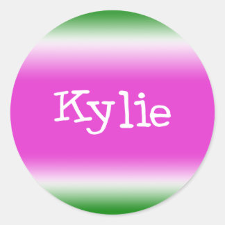 Kylie Classic Round Sticker