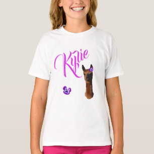 Kylie, Name With Young Alpaca, T-Shirt