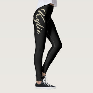 Kylie white gold fountain pen hose leggings