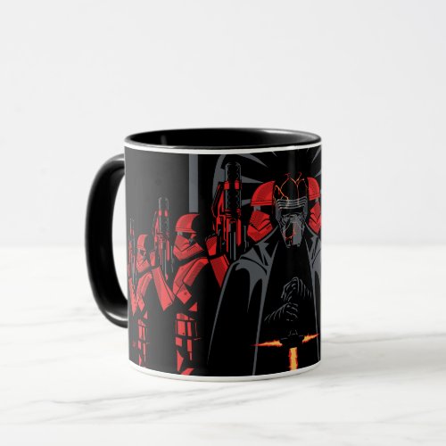 Kylo Ren Flanked By Sith Troopers Mug