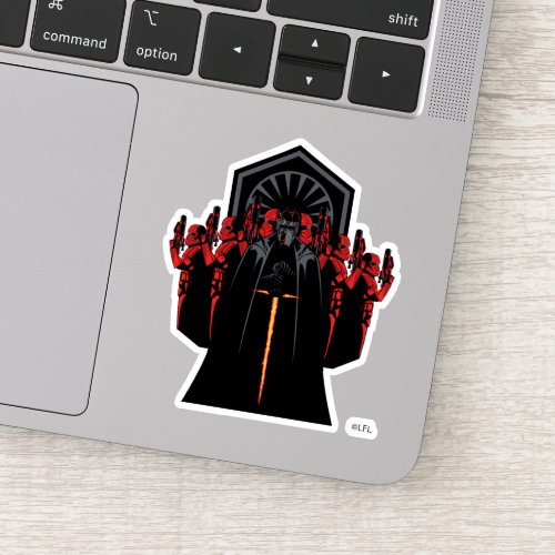 Kylo Ren Flanked By Sith Troopers Sticker