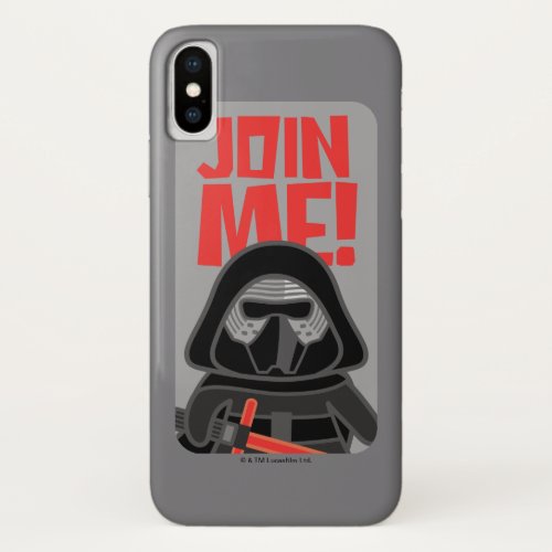 Kylo Ren  Join Me Badge iPhone X Case