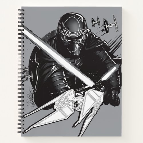 Kylo Ren TIE Fighters Illustration Notebook