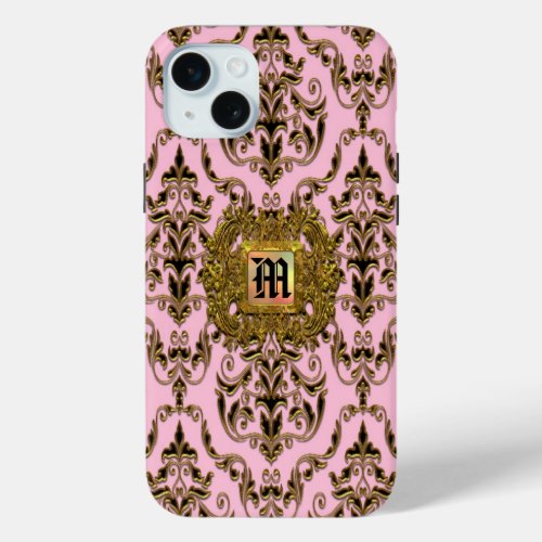 Kylsworth Damask Victorian Girl iPhone 15 Plus Case