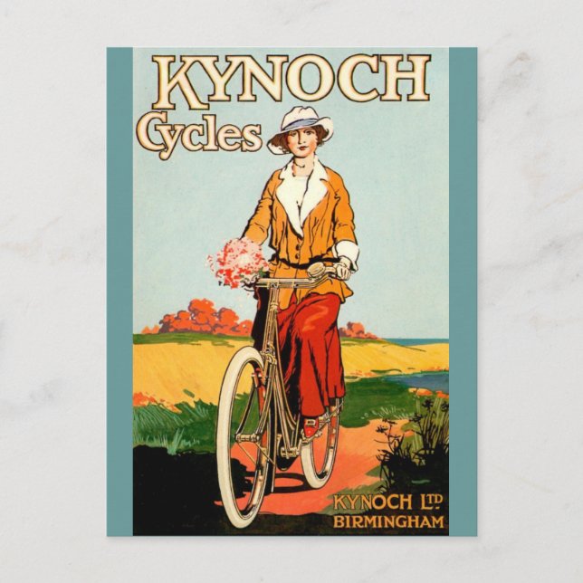 Kynoch Cycyles - Vintage Bicycle Poster Art Postcard (Front)