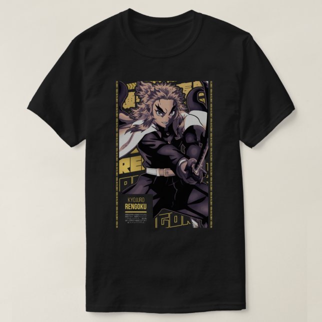 Kyojuro Rengoku  Kimetsu no yaiba  Anime Style v1  T-Shirt (Design Front)