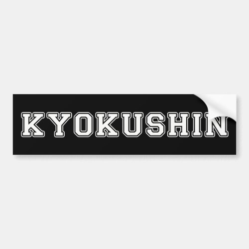 Kyokushin Karate Bumper Sticker