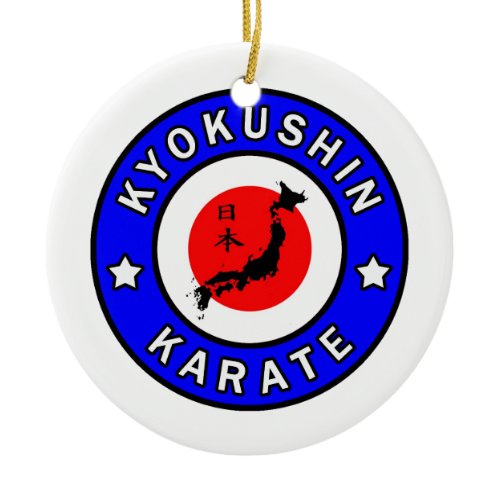 Kyokushin Karate Ceramic Ornament