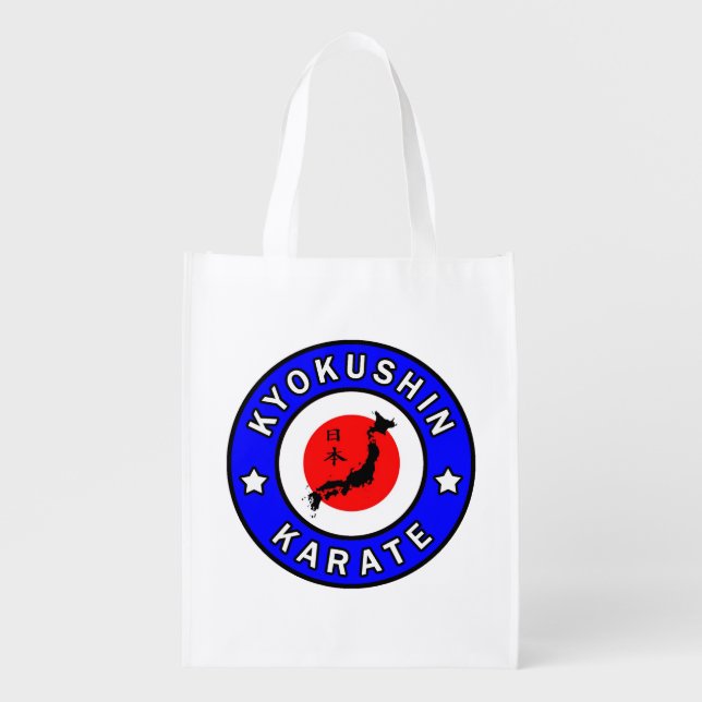 Kyokushin Karate Grocery Bag (Front)