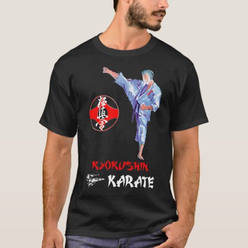 Kyokushin Karate High Keage Kick Kumite T_Shirt
