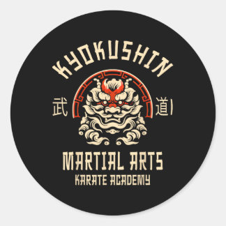 Kyokushin Karate Japanese Martial Arts Classic Round Sticker