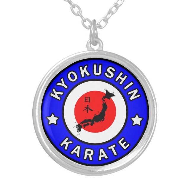 Kyokushin Karate Silver Plated Necklace (Front)