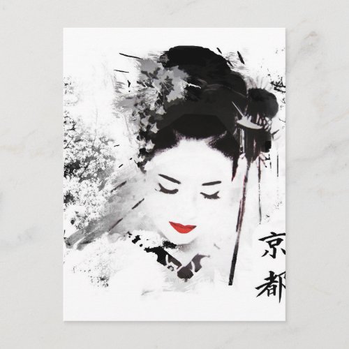 Kyoto Geisha Postcard