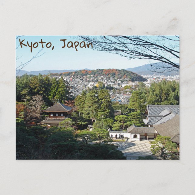 Kyoto & Ginkaku-ji temple, Japan Postcard (Front)