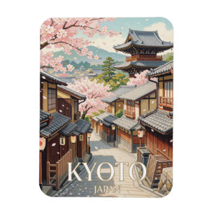 Kyoto Gion Indigo Spring Travel Magnet