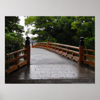 Kyoto Imperial Palace with Bridge Poster
