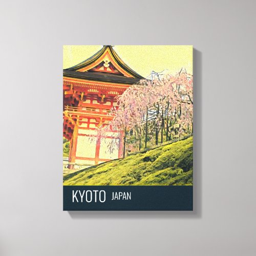 Kyoto Japan Cherry Blossom travel photography Canvas Print