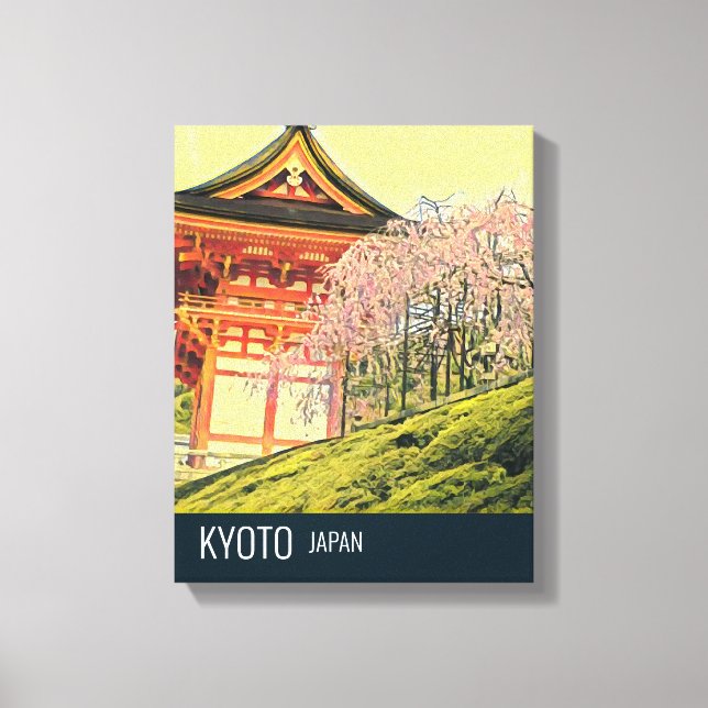 Kyoto Japan Cherry Blossom travel photography Canvas Print (Front)