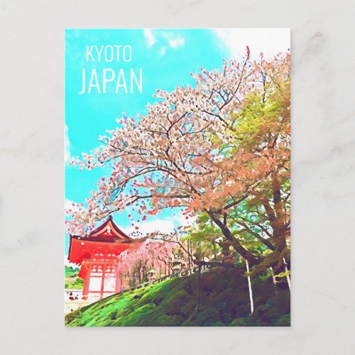 Kyoto Japan Cherry Blossom travel photography Postcard