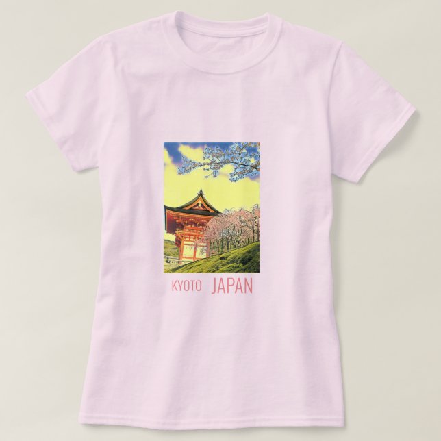 Kyoto Japan Cherry Blossom travel photography T-Shirt (Design Front)