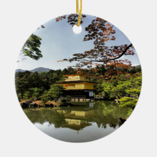 Kyoto Japan Goldentemple Temple Kinkaku-Ji Ceramic Ornament