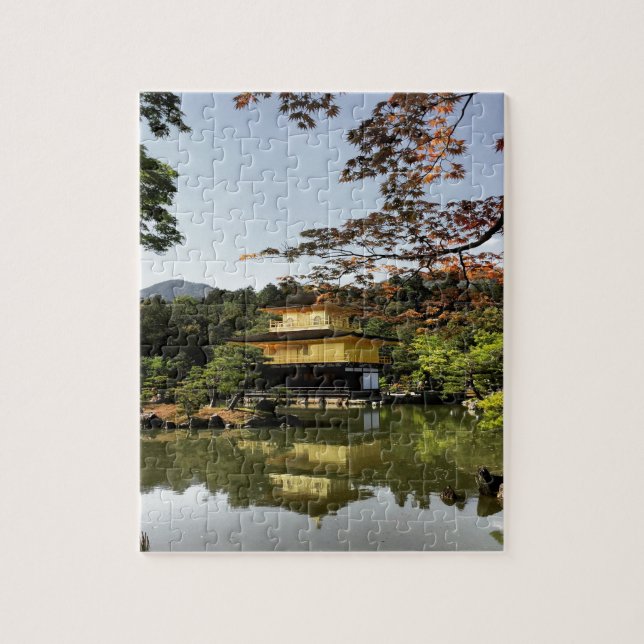 Kyoto Japan Goldentemple Temple Kinkaku-Ji Jigsaw Puzzle (Vertical)