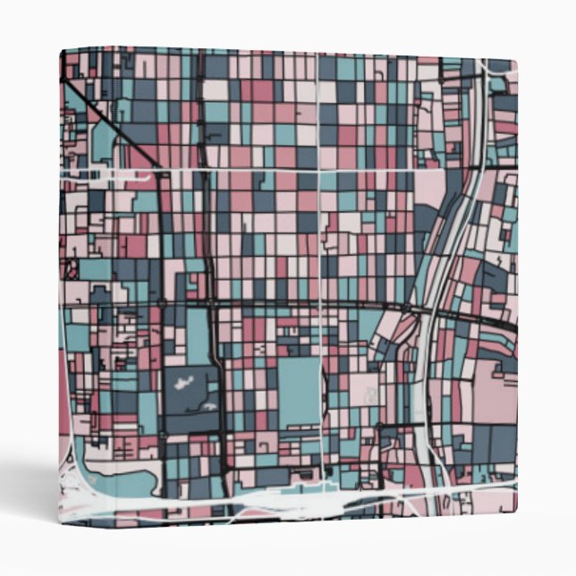 Kyoto Japan Map 3 Ring Binder (Front/Spine)