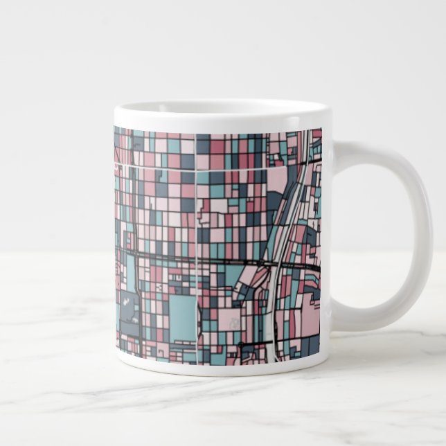 Kyoto Japan Map Giant Coffee Mug (Right)