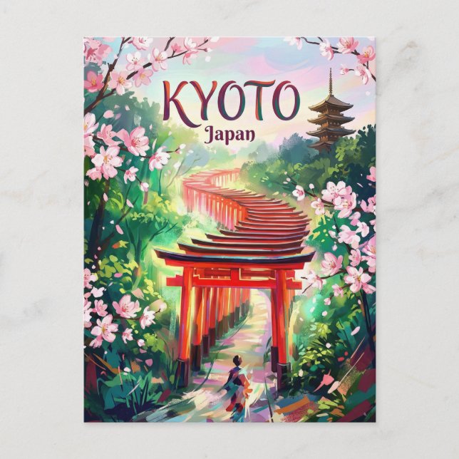 Kyoto Japan Postcard (Front)