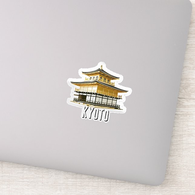 Kyoto Japan Travel Kinkatsuji Golden Pavilion Sticker (Detail)