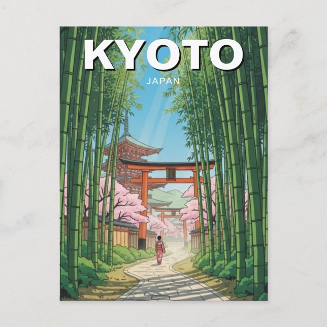 Kyoto Japan Travel Postcard (Front)