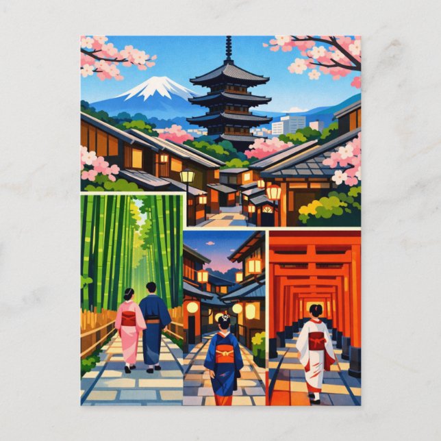 Kyoto Japan Travel  Postcard (Front)