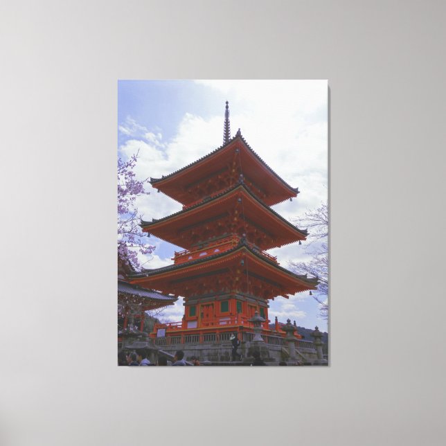 Kyoto, Japan's Kiyomizu-Dera on a Canvas Print (Front)