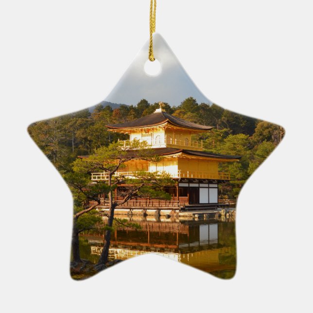 Kyoto Kinkaku Ji Japan Ceramic Ornament (Front)