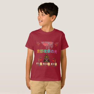 Kyoto Night Festival Glow maroon T-Shirt