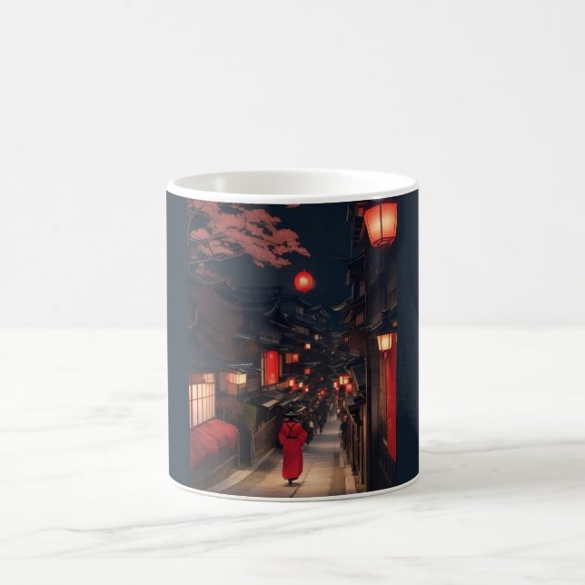 Kyoto Night Lantern Walk Mug (Center)