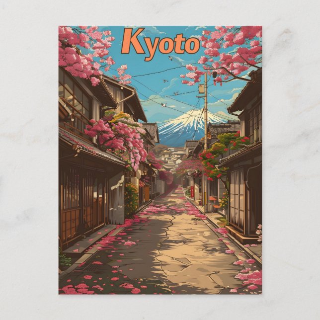 Kyoto old city postcard (Front)