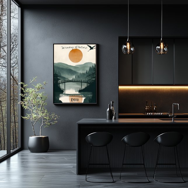 Kyoto Serenity - Zen Garden Reflections Poster (Creator Uploaded)