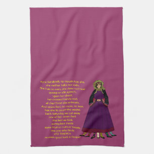 Kyra Sarakosti Lady Lent Lenten Kitchen Towel