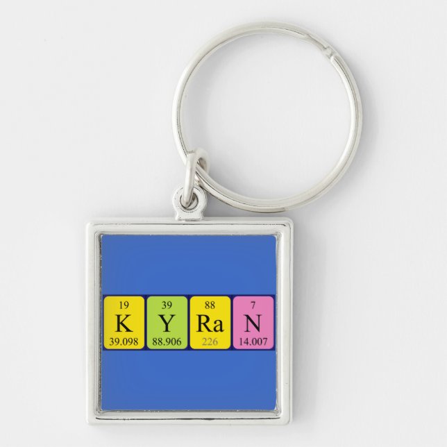 Kyran periodic table name keyring (Front)
