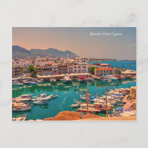 Kyrenia Girne Cyprus Turkey Port Holiday Postcard